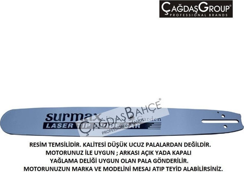288 / 365 / 385 / 395 3/8 - 42 Diş Elmaslı Ağaç Motoru Palası -Klavuz