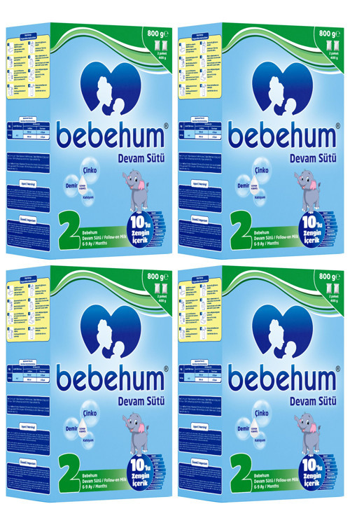 2 Numara Devam Sütü 6-9 Ay 800 gr x 4 Adet
