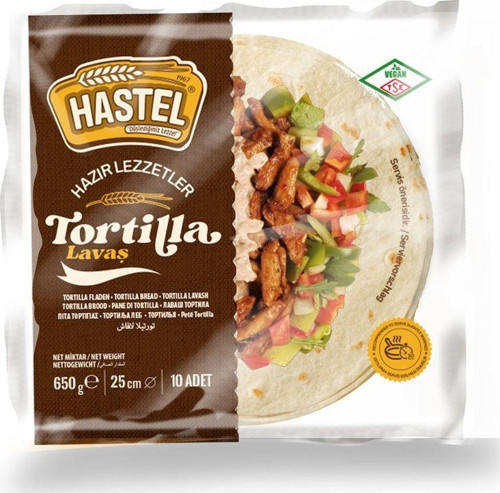 Kapış Kapış Eko 6 Lı Koli Tortilla Lavaş 10' Lu Paket 25 Cm 650 Gram *6 (60 Adet 3.900 Gram)