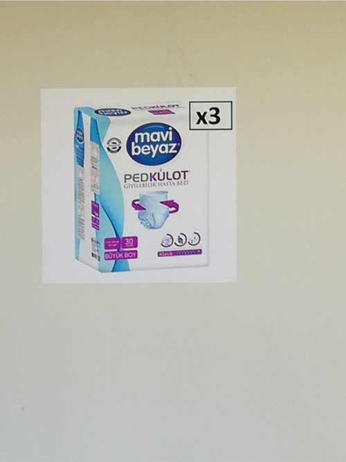 Ped Emici Külot Yetişkin Hasta Bezi Large Büyük Boy 3X30 90 Adet