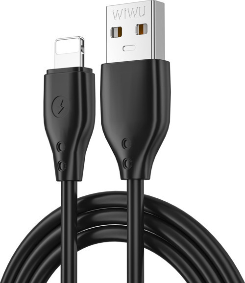 iPhone Usb Kablo Pioneer Wİ-C001 Ultra Esnek Lightning Usb Kablo 1M 2.4A Siyah