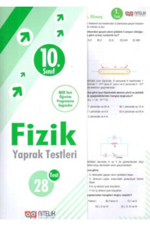 Nitelik 10. Sınıf Fizik Yaprak Test -