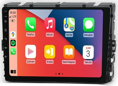 MTC-432 Serisi Volkswagen Polo Caravelle Transporter 2018-2020 Model Uyumlu 4GB Ram 64GB Hafıza Carplay Android Auto Destekli Multimedya Navigasyonlu Teyp