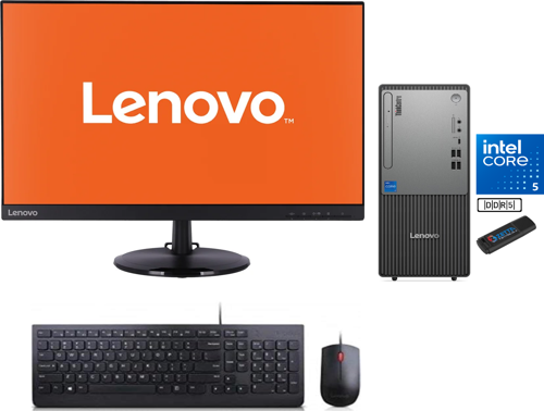Thinkcentre Neo 50T Gen 5 Intel Core I5 13400 96GB Ddr5 4tb SSD 23.8mon Freedos Masaüstü Blgisayar NEO12UB000ETRM30+ZETTAUSBBELLEK