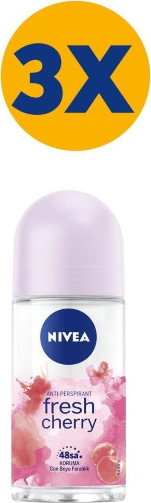 Kadın Roll On Deodorant Fresh Cherry 48 Saat Koruma 50Mlx3