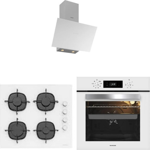 Beyaz Cam Ankastre Set 3481 - CS5335W01 - BO6502W02