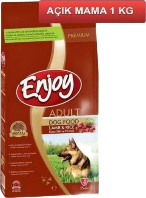 Kuzu Etli Ve Pirinçli Yetişkin Köpek Maması 1 Kg