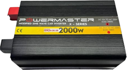 12 V Volt 2000 W Watt Modifiye Sinüs İnverter 12-220 V Çevirici Dönüştürücü Dijital Ekranlı invertör