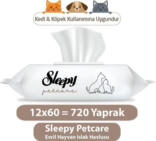 Petcare Evcil Hayvan Islak Havlusu 12X60 Yaprak