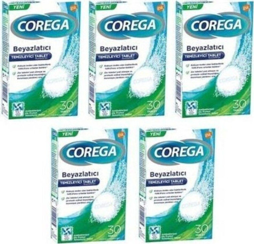 Diş Protezi Beyazlatıcı Temizleyici 30 Tablet X 5 Kutu