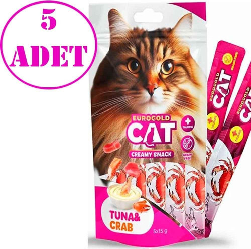 gold Ton Balığı ve Yengeçli Sıvı Kedi Ödülü 5x15 Gr 5 AD