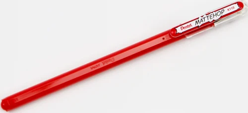 MatteHop 1.0mm Siyah Kağıda Yazabilen Jel Kalem Kırmızı