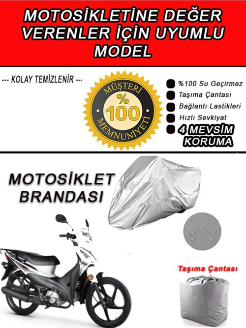 KUBA RAINBOW-Uyumlu Motosiklet Brandası-Miflonlu,Kaliteli