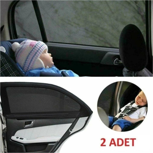 FORD Escort (1990-2000) Uyumlu 2 Adet Oto Yan Cam Güneşliği, Arka Cam Güneşliği/Perde