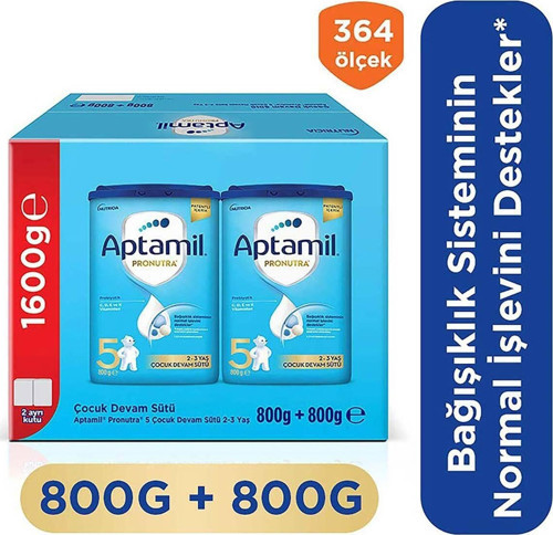 5 Çocuk Devam Sütü 800x2 G 2 Yaş+Akıllı Kutu