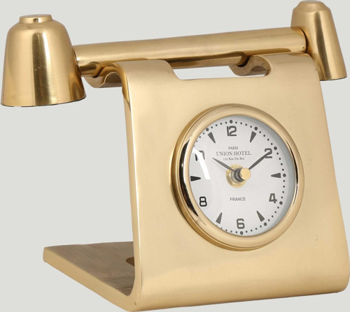 Vitale Gold Metal Retro Telefon Saat 13*22*15 cm AK.IV0349