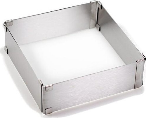 Ayarlanabilir Kare Turta Çemberi 20-40 cm / Kare Pasta Kalıbı