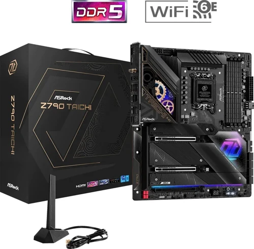 Z790 Taichi 90-MXBJD0-A0UAYZ Intel Z790 Soket 1700 DDR5 7200+(OC)MHz EATX Gaming (Oyuncu) Anakart