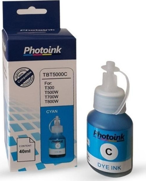 TKPrint Brother Photoİnk T300 T500 Serisi MFC-T800W MFC-T810W MFC-T910W MFC-T920DW Mavi Muadil Mürekkep 5000 Sayfa