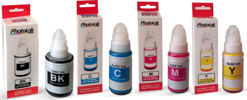 Canon G3410 4 Renk Mürekkep 135 ML - 70 ML GI-490
