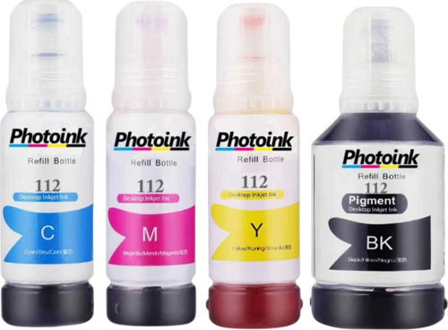 Epson L6490 4 Renk Muadil Mürekkep 112 - 127 ML 70 ML