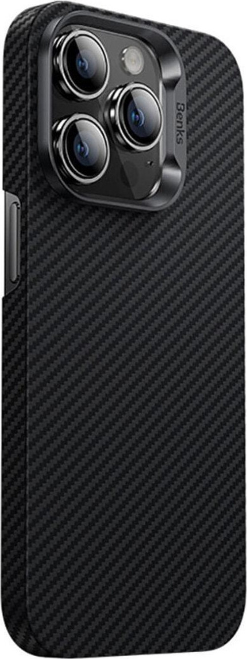 iPhone 14 Pro Uyumlu Kılıf Karbon Fiber 600D Essential Kevlar Kapak