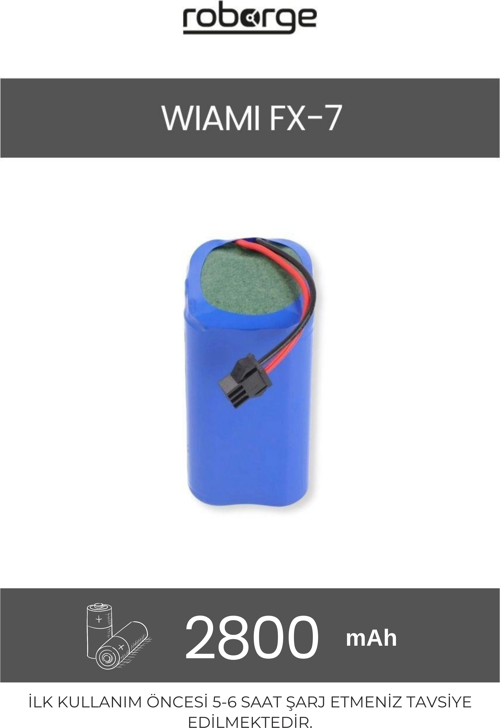 Wiami FX-7 Robot Süpürge Uyumlu Batarya 2800 mAh - Muadil Ürün