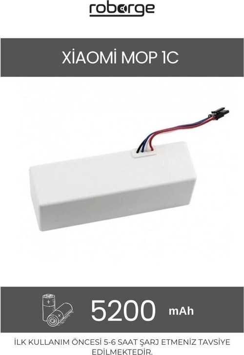 Xiaomi Vacuum Mop 1C (STYTJ01ZHM) Robot Süpürge Uyumlu Batarya 5200 mAh - Muadil Ürün