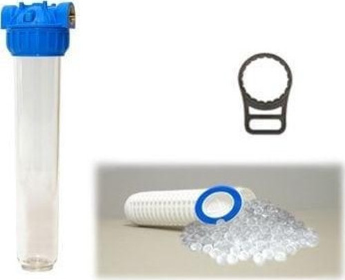 20 inç Silifoz Kireç Önleyici Yıkanabilir Su Filtresi 2 inc 50 Mikron