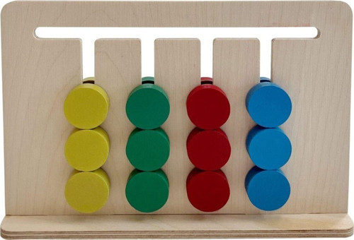 Ahşap Rubik Abaküs - 3+ Yaş - Montessori Eğitici Ve Öğretici Çocuk Oyuncağı - Güvenli Ve Eğlenceli
