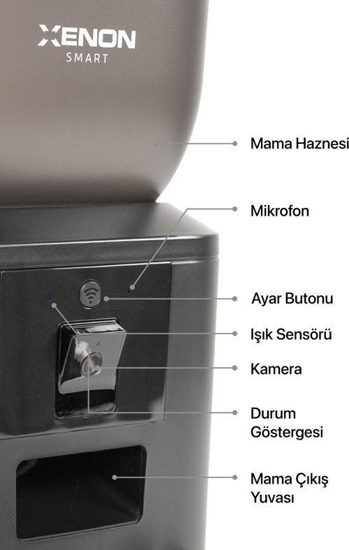 Akıllı Kedi Mama Kabı, Sessiz Otomatik Çelik Su Pınarı ve Filtre Seti
