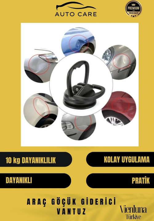 Premium Seri Çok Amaçlı Araç Göçük Giderici Pratik Araba Otomobil Araç Kaporta Vakum Vantuz