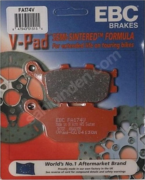 Fren Balatası Yarı Sinter Fa174v 2019-2022 Honda Crf1100l Africa Twin Dct Uyumlu Arka