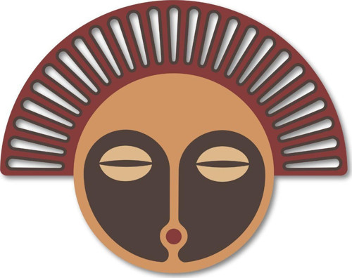 El Yapımı Üç Boyutlu Ahşap Modern Afrika Kabile Maskesi Ev Ve Ofis Duvar Dekoru