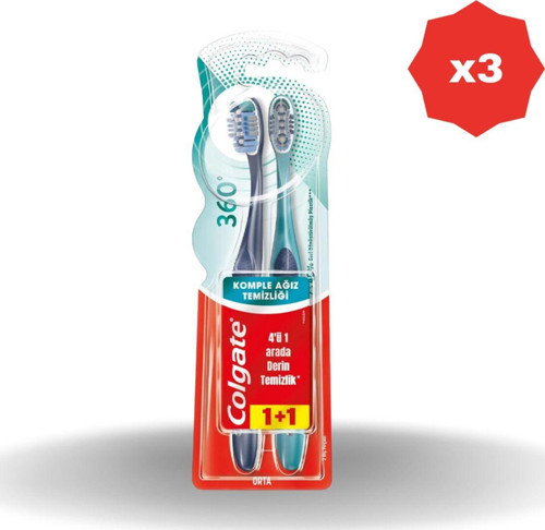 360 Diş Fırçası Komple Ağız Yumuşak 1+1- (3 Adet)