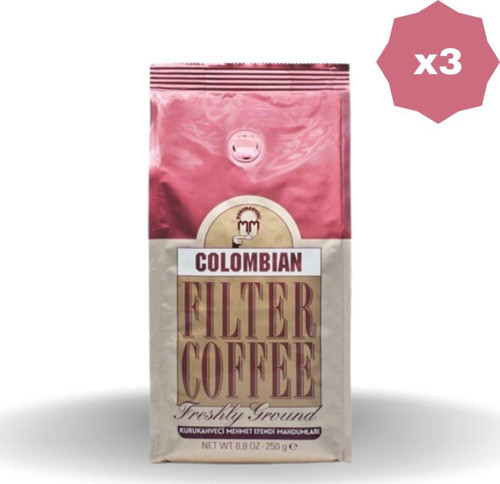 Mehmet Efendi Mehmet Efendi Colombian Kahve 250 Gr - (3 Adet)