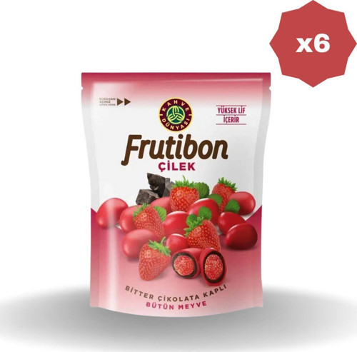 Fruti?Bon Bi?Tter Çi?Kolata Kapli Çi?Lekli? Draje 50 Gr - (6 Adet)