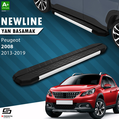 S-Dizayn Peugeot 2008 NewLine Aluminyum Yan Basamak 173 Cm 2013-2019 A+ Kalite