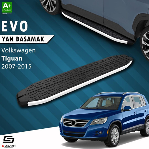 S-Dizayn VW Tiguan Evo Aluminyum Yan Basamak 173 Cm 2007-2015 A+ Kalite