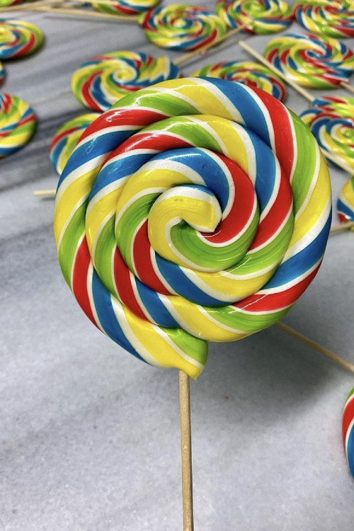 Büyük Yuvarlak Çubuklu Lolipop 28Gr Sosyete Şekeri 30 Adet