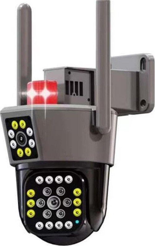 OKam O-KAM-6015 6MP Dual Lens WIFI PTZ 3.5 "Dual Screen Image, 15Pcs Leds Dual Light