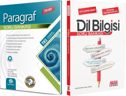 Bilgi Sarmal Paragraf ve AKM Dil Bilgisi Soru Bankası Seti 2 Kitap