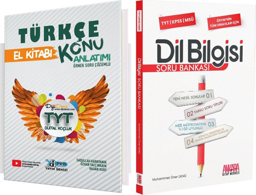 Yayın Denizi TYT Türkçe El Kitabı ve AKM Kitap Dil Bilgisi Soru Bankası Seti 2 Kitap