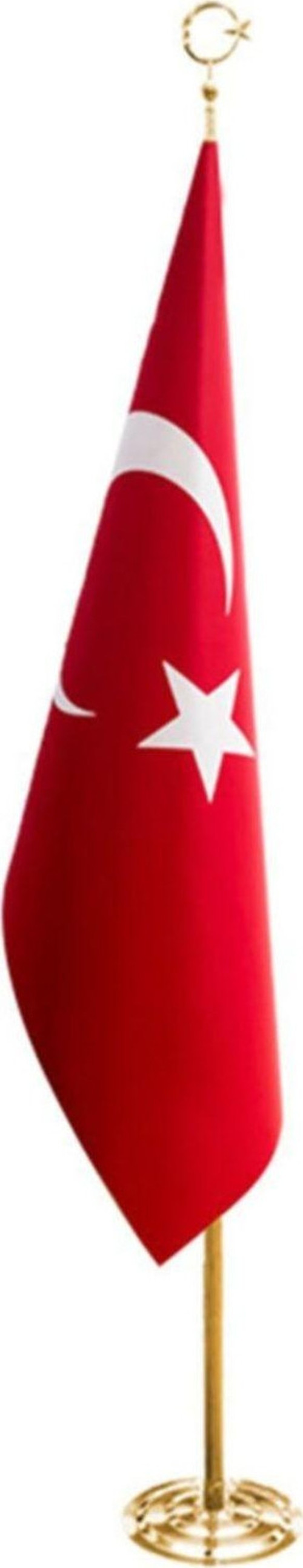 Bayrakal Makam Bayrağı, Türk Bayrağı, Simsiz Pirinç Direkli