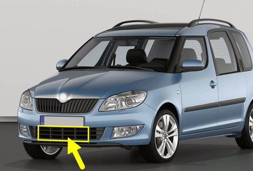 Skoda Roomster 2011-2015 Ön Tampon Izgara Orta Parçası 5J0853677A
