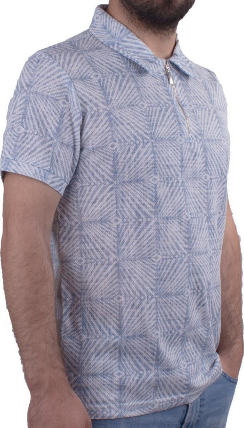 2276 Mavi Polo Yaka Erkek T-Shirt