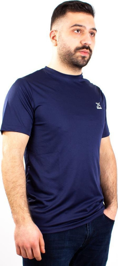 SN-225 Neck Lacivert Günlük Erkek Bisiklet Yaka Tişört