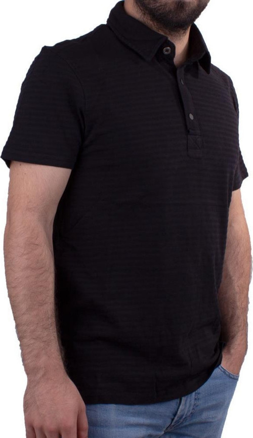 2214 Siyah Polo Yaka Erkek T-Shirt