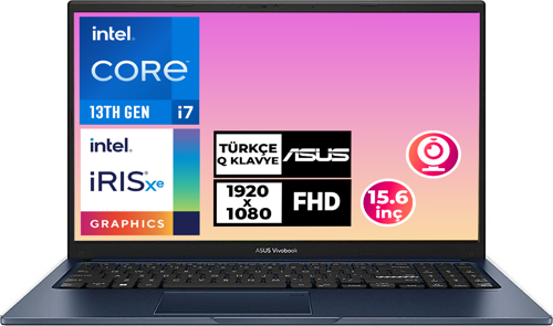 VivoBook 15 i7-1355U 24GB 512GB SSD 15.6" FHD Freedos Taşınabilir Bilgisayar X1504VA-NJ1499 002