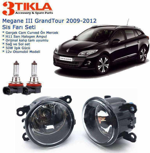 Renault Megane III SW 2012 Sis Farı Set Oem: 8200074008
